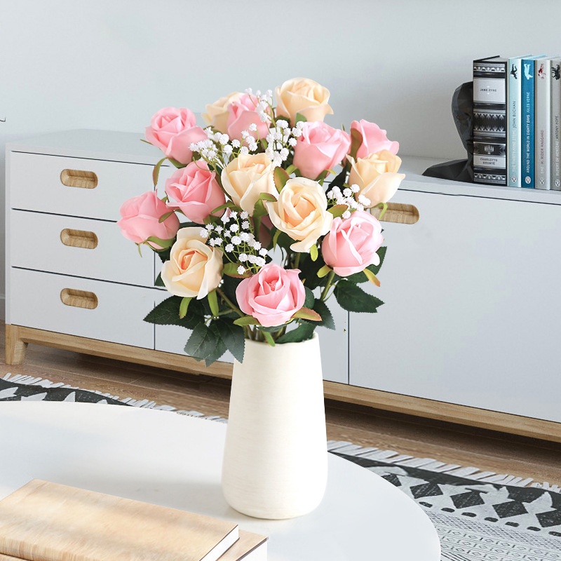 Hoa Hồng Nhân Tạo 48Cm Trang Trí Nội Thất Phòng Khách/Lễ Hội/Lễ Hội/Lễ Tình Nhân Dịp Năm Mới