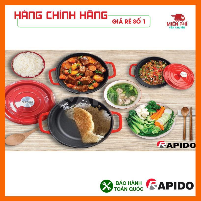 Nồi gang đúc tráng men Rapido 24cm, nồi gang Rapido, 24cm , dùng cho tất cả các loại bếp.