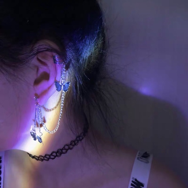 Hoa tai 1 bên tai ( 1 chiếc) cá tính - Khanturban.vn