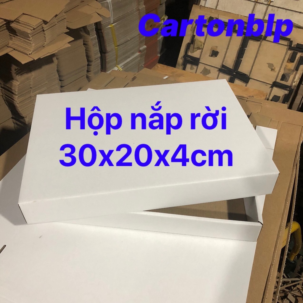 20 HỘP CARTON ĐỰNG QUẦN ÁO, PHỤ KIỆN NẮP RỜI SIZE 30X20X4CM