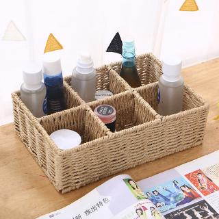 Giỏ Mây Đựng Đồ Để Bàn Kiểu Dáng Đơn Giản Tiện Lợi