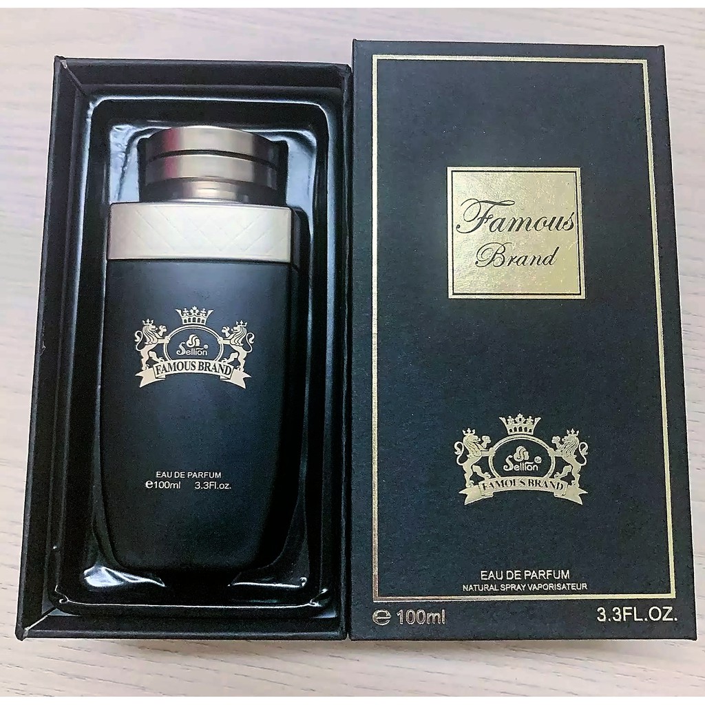 [SIÊU HIẾM] Nước Hoa Nam Chính Hãng SELLION FAMOUS BRAND 100ML mùi hương nam tính mạnh mẽ sang trọng quý phái | Thế Giới Skin Care