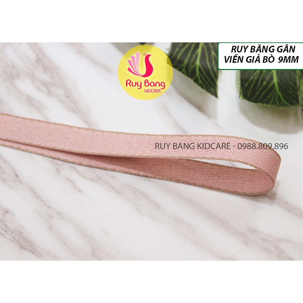 Ruy băng gân viền giả bò HQ 9mm