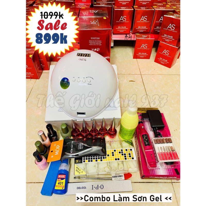 Combo đồ làm nail cơ bản 899k (Combo làm sơn gel cho người mới)