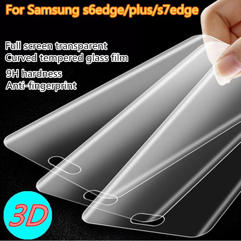 Miếng Dán Cường Lực Cong 3d Cho Samsung S6 S7 Edge Plus