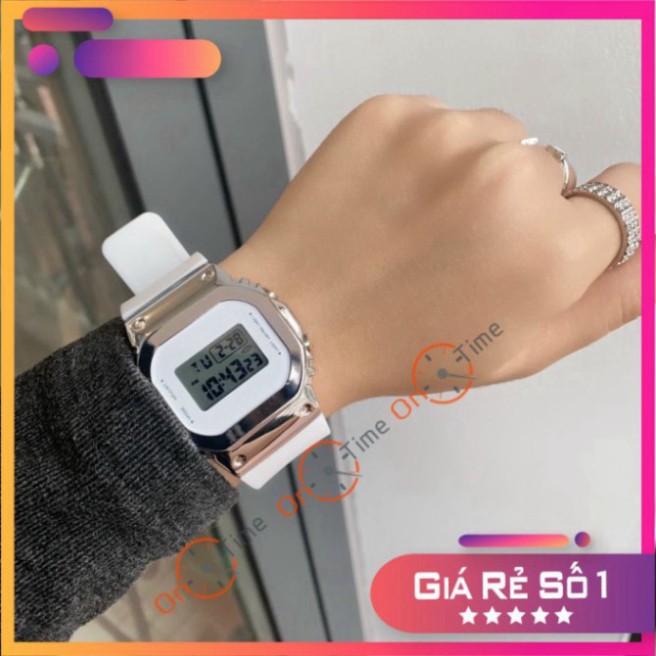 Đồng hồ thể thao Casio S5600 nam nữ viền thép không gỉ, dây cao su siêu bền, nhiều màu cực đẹp | BigBuy360 - bigbuy360.vn