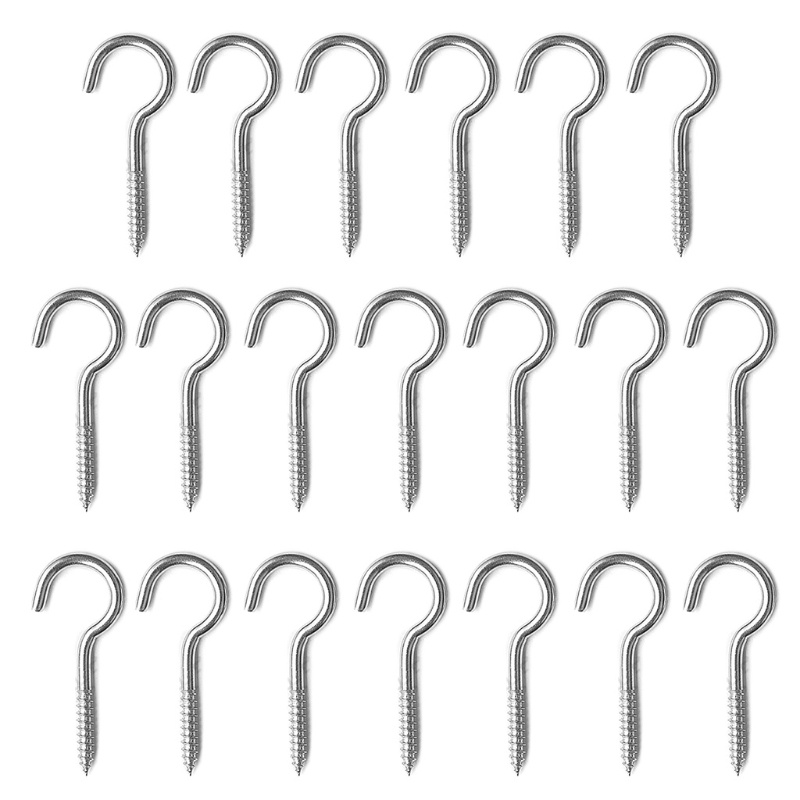 Set 20 Móc Treo Trần Nhà Bằng Thép Không Gỉ M3 / M4 / M5