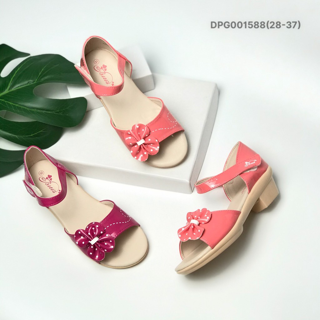 Sandal bé gái 28-37 ❤️FREESHIP❤️ Sandal bé gái BlTIS cao gót gắn nơ xinh xắn DPG001588