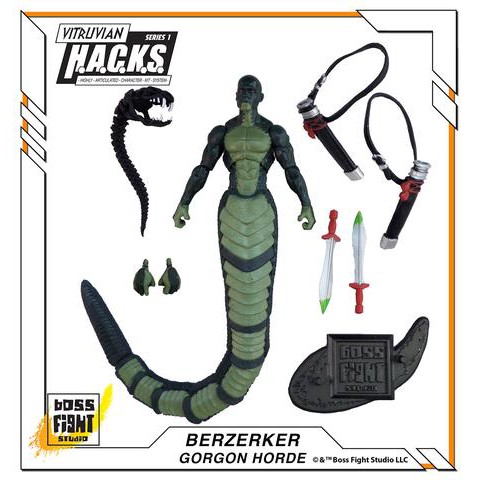 (CÓ SẴN) MÔ HÌNH CHÍNH HÃNG BOSS FIGHT STUDIO VIRUVIAN H.A.C.K.S SERIES 1 BERZERKER GORGON HORDE | BigBuy360 - bigbuy360.vn
