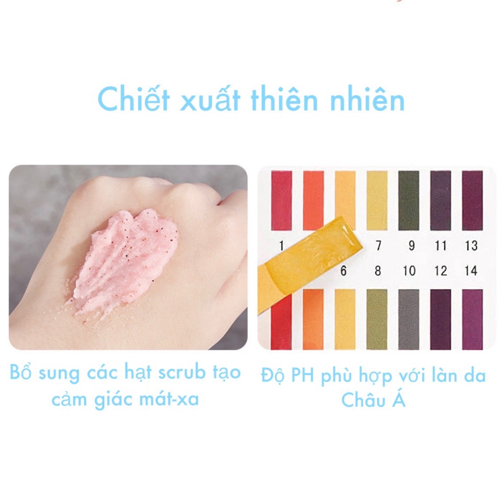 Muối tắm tẩy da chết body hoa quả HEYXI Fruit Clear Body Bath Salt 350g HEYX17