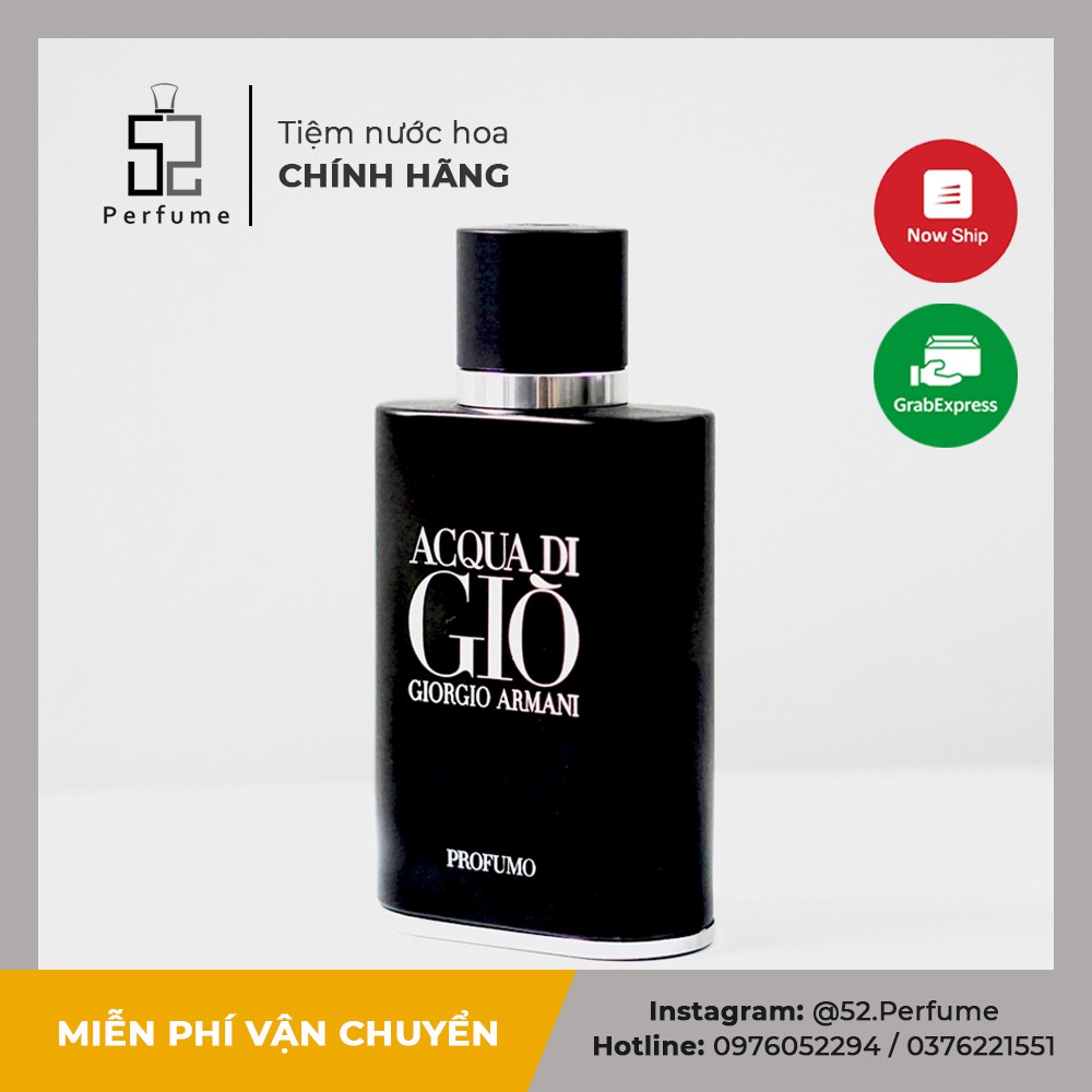 [MẪU THỬ ] Nước hoa nam Aqua Di Gio Profumo (Giò Đen) - 52.Perfume | Thế Giới Skin Care