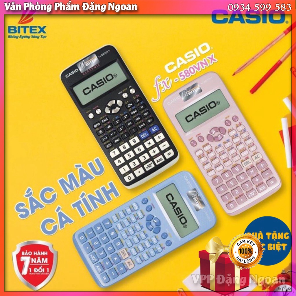 ❤️  Máy Tính Casio FX 580 VNX Hàng Chính Hãng Bảo Hành 7 Năm BITEX - Đặng Ngoan Shop