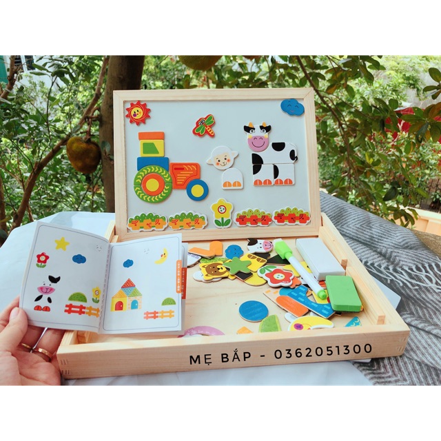 Bảng nam châm ghép hình
