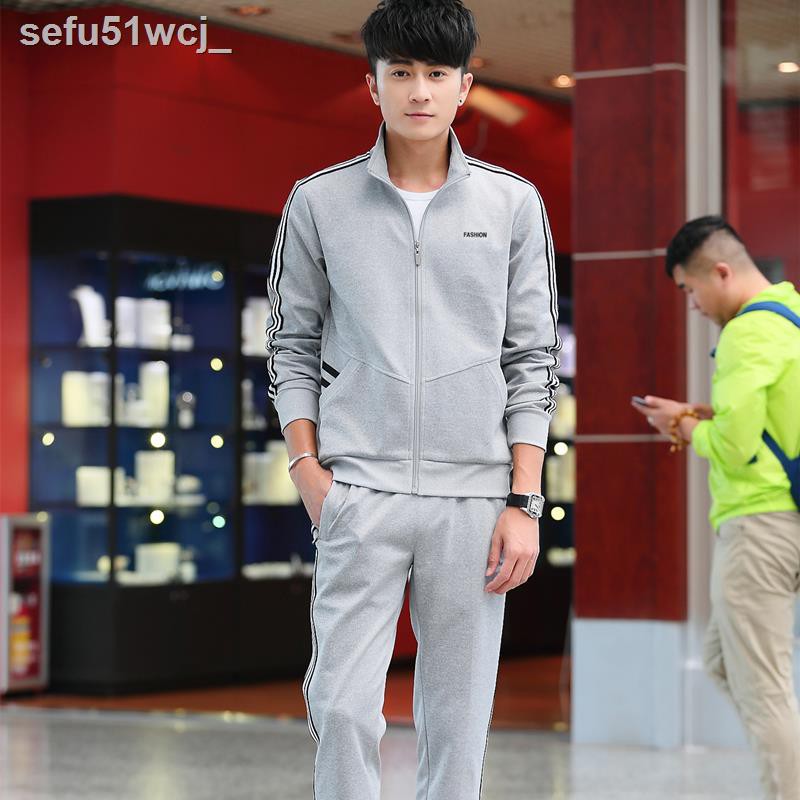 ■✸[Đảm bảo không bóng] Bộ quần áo thể thao nam mùa xuân và mùa thu chạy bộ thời trang nữ dài tay cặp đôi áo len giản dị | BigBuy360 - bigbuy360.vn