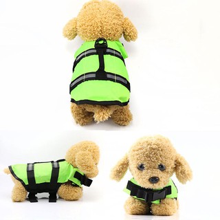 WAY2TOP Áo khoác cứu sinh cho chó Thời trang Dải phản quang Thuyền Puppy Surf Saver Coat