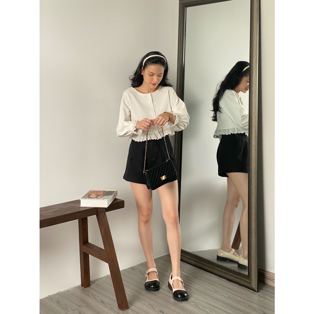 ÁO CHÂN BÈO TAY REN_AT970