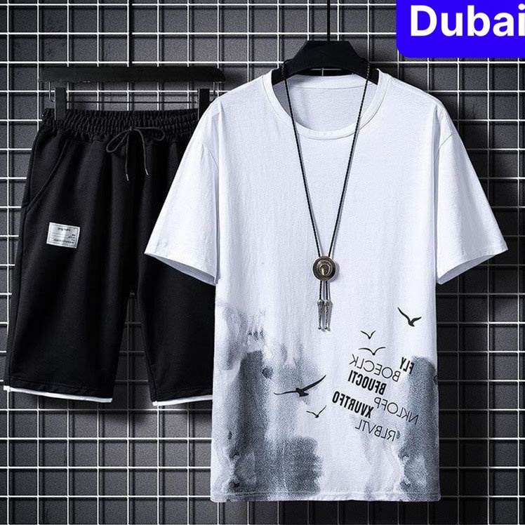 BỘ THỂ THAO NAM BẦY LOANG CHIM, ĐỒ BỘ QUẦN ÁO MÙA HÈ CỘC TAY VẢI ĐẸP CAO CẤP- DUBAI FASHION
