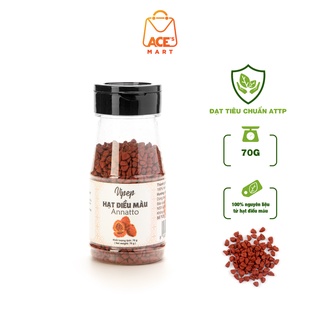 Hạt điều màu đỏ Vipep 70g - gia vị tạo màu món ăn tự nhiên, 100% nguyên chất