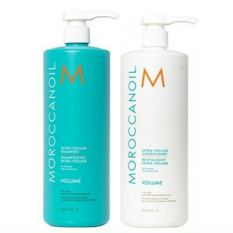 Bộ dầu gội xả Moroccanoil Extra Volume làm phồng tóc 1000ml (ISRAEL)