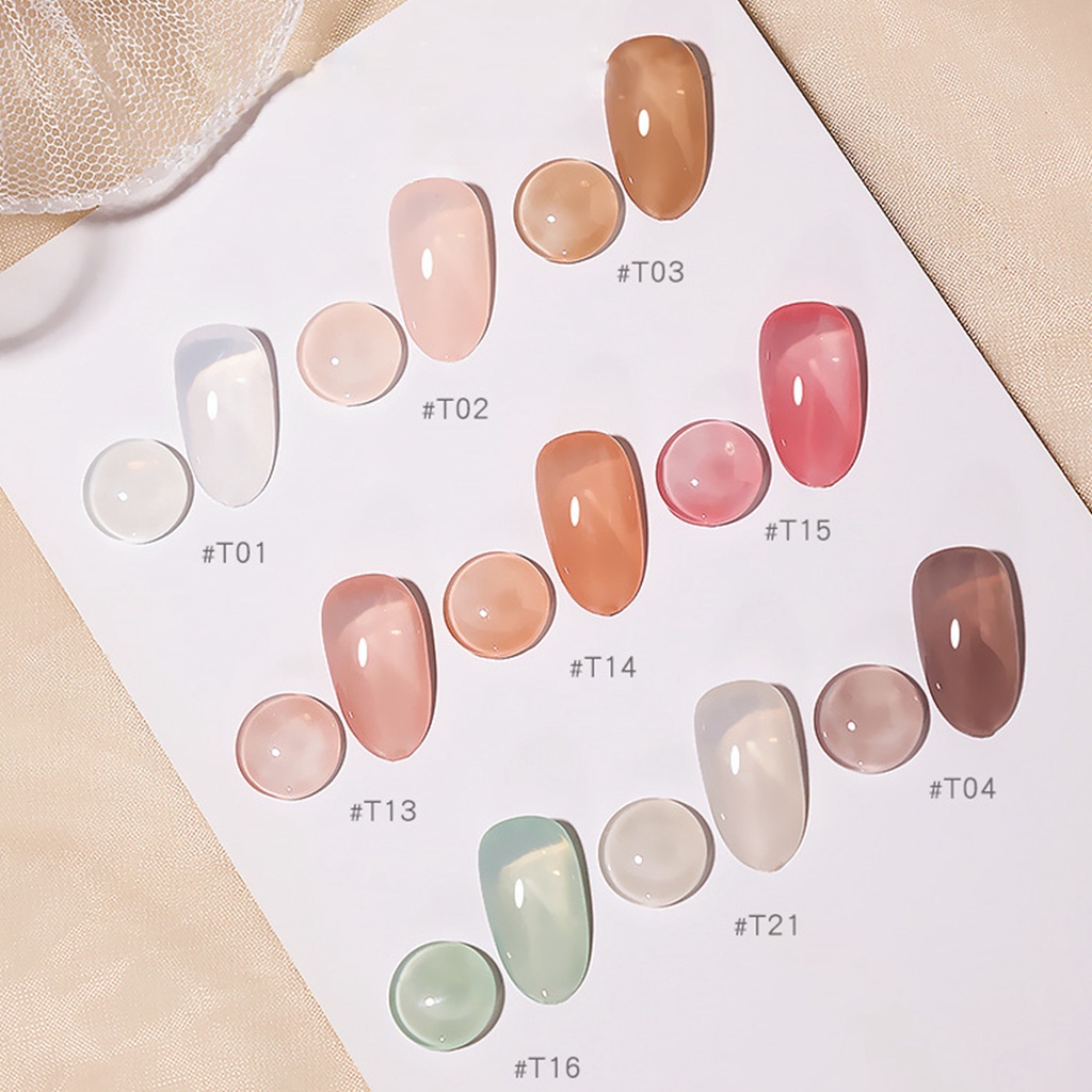 Sơn Móng Tay Màu Trong Mờ Hiệu Ứng Giọt Nước Đá Độc Đáo 10ml
