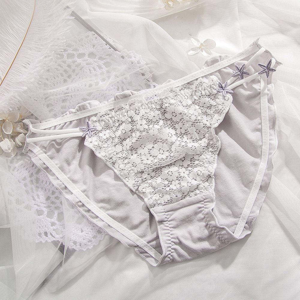 Quần Lót Cotton Lưng Vừa Họa Tiết Ngôi Sao Lấp Lánh Thời Trang Cho Nữ