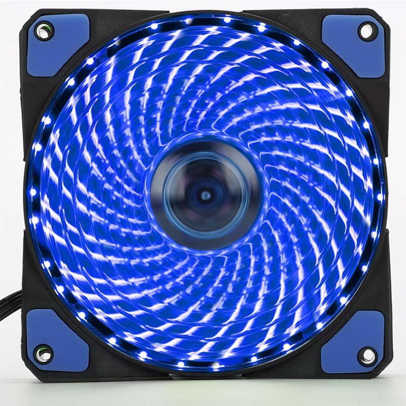 Quạt tản nhiệt 12cm Coolmoon, 33 LED siêu sáng , Fan tự đổi màu, fan Auto RGB Không dùng Hub