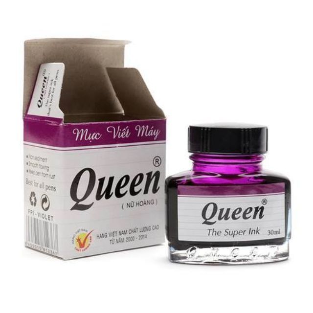 MỰC QUEEN ĐEN XANH TÍM