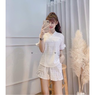 Bộ đũi cộc viền bèo pha ren
