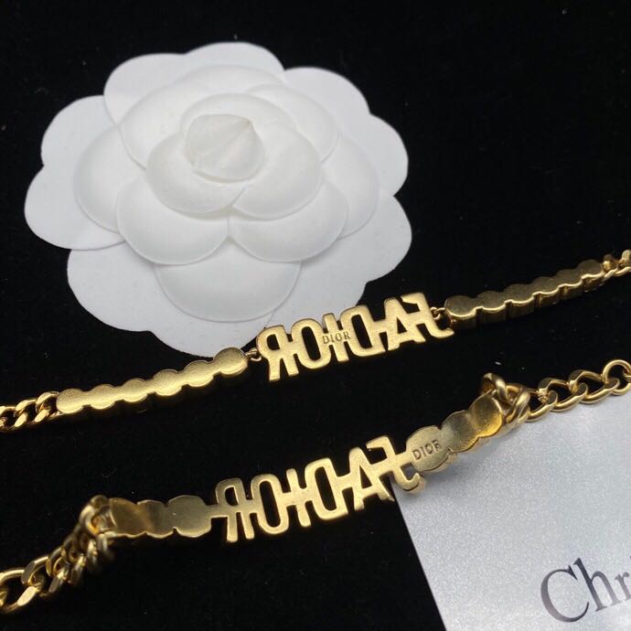 Dior Vòng Cổ Kim Loại Mặt Chữ JADIOR