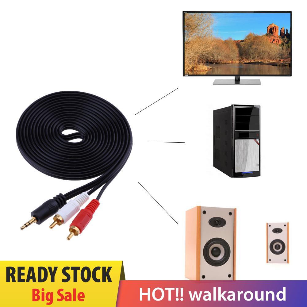 Dây Cáp Âm Thanh 3.5mm 2RCA Tiện Dụng