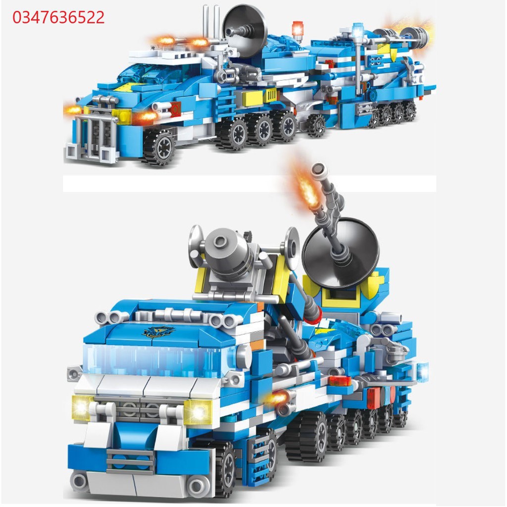 [780 CHI TIẾT] ĐỒ CHƠI XẾP HÌNH LEGO OTO SWAT, LEGO Cảnh Sát, LEGO ROBOT, LEGO TRỰC THĂNG, Lego Máy Bay