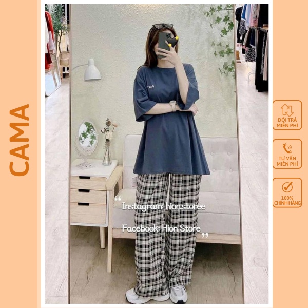 Áo thun nam nữ unisex form rộng tay ngắn in hình cổ tròn Cama Store M285