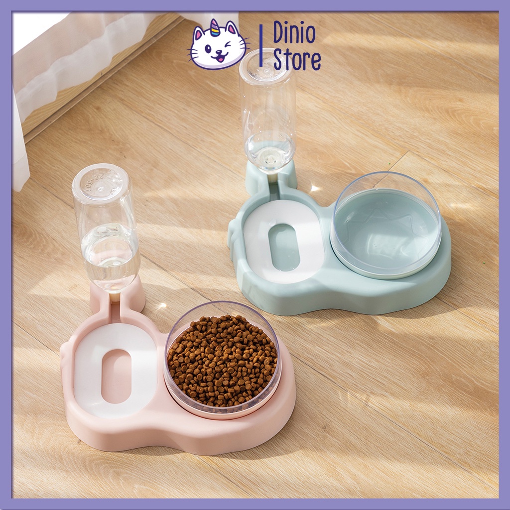 Bát chén ăn cho chó mèo TỰ ĐỘNG bơm nước Diniopet thiết kế dễ thương