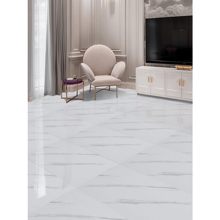 Miếng Dán Sàn Nhà Bằng PVC Họa Tiết Vân Đá Chống Thấm Nước Tiện Dụng Cho Nhà Tắm/ Nhà Bếp