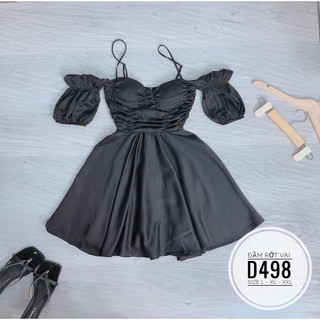Bigsize Đầm rớt vai D498