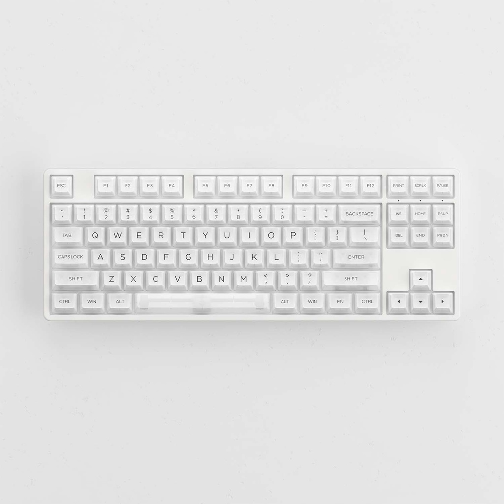 Bộ Keycap bàn phím cơ AKKO White (PC / ASA-Clear profile / 155 nút)