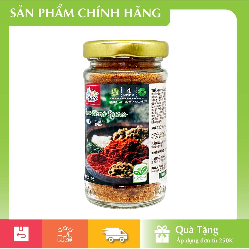 [HÀNG CHÍNH HÃNG] Bột Gia Vị Taco – Taco Blend Spices Powder