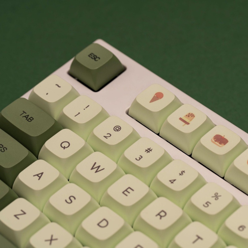 Bộ 124 Phím Màu Xanh Matcha Tùy Chỉnh Cho Cherry MX