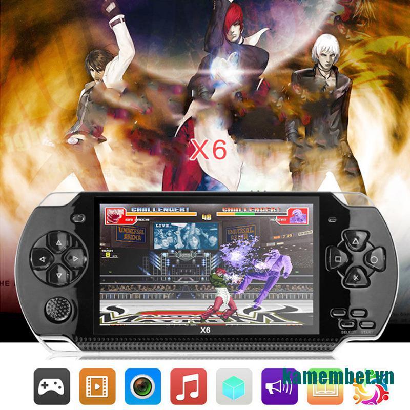 Máy Chơi Game Cầm Tay X6 8g 32 Bit 4.3 "Psp 10000 Games Mp4