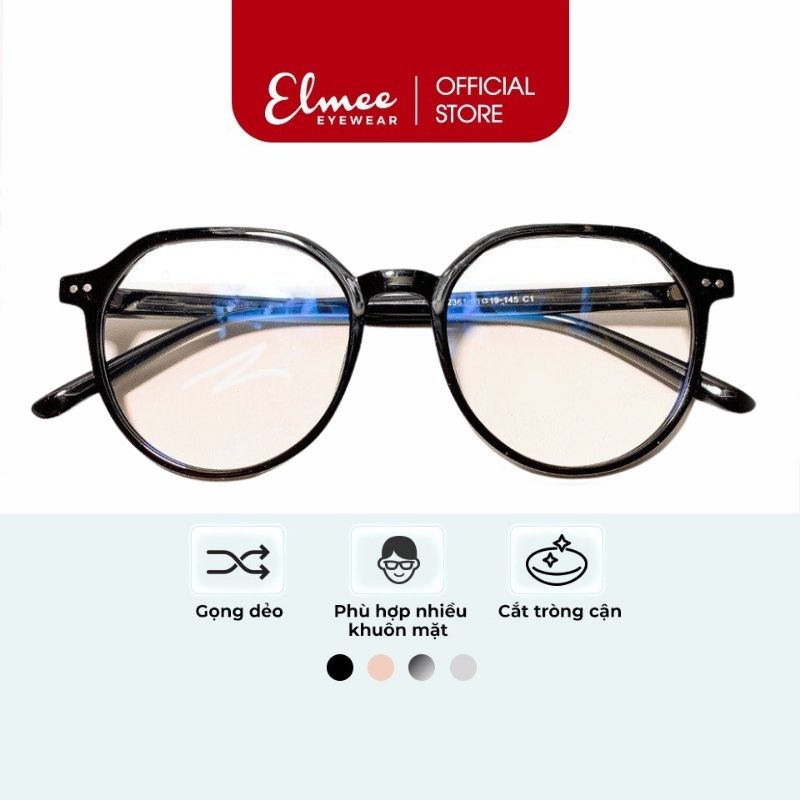 Gọng kính thời trang ELMEE E2361 gọng nhựa màu sắc đa dạng