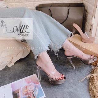 GUỐC CAO GÓT LOVIIECORNER - DÉP CAO GÓT ĐẾ ĐÚP QUAI TRONG - GUỐC NỮ GÓT NHỌN ĐẾ ĐÚP - GUỐC CAO GÓT NỮ D191279