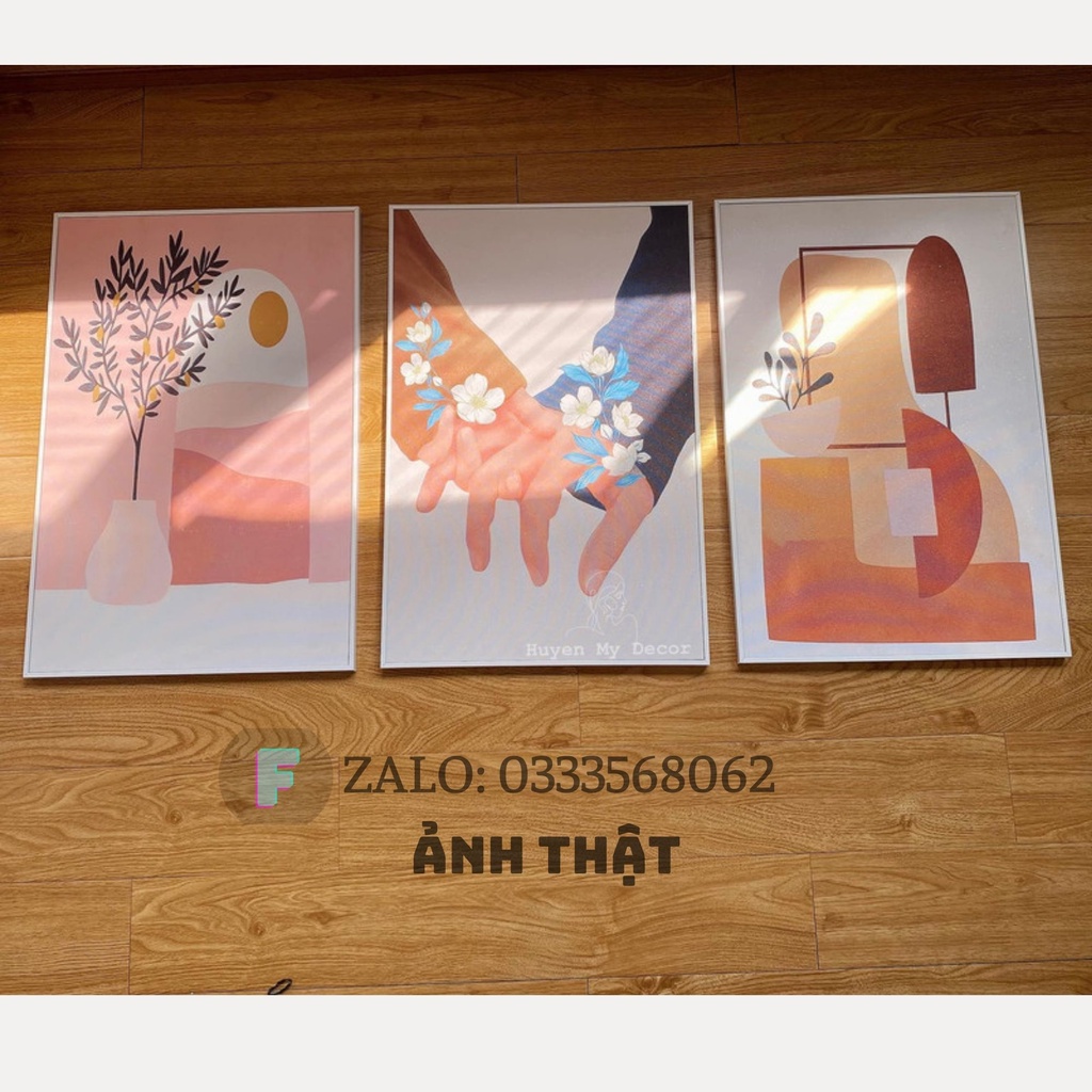 Tranh Treo Tường Canvas,Decor Phòng ngủ,phòng khách đẹp⚡FREE SHIP⚡Bộ vintage giá rẻ thêm