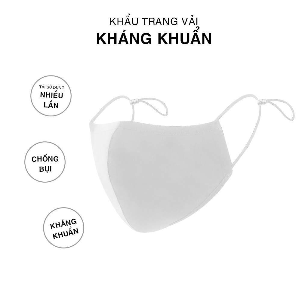 Khẩu trang vải Cotton 3 lớp kháng khuẩn mã TF3 FREESHIP