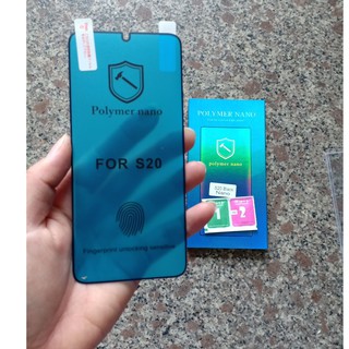 Miếng dán cường lực dẻo Polymer Nano cho Samsung Galaxy S20,S20 Plus, S20 Ultra
