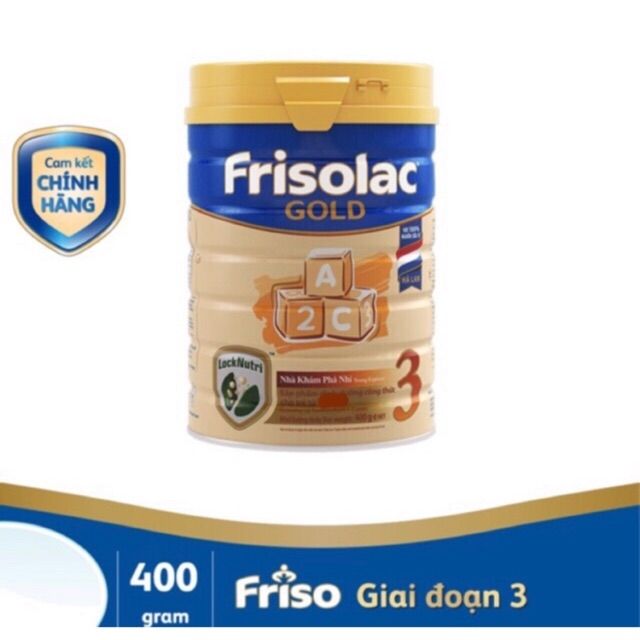 Sữa bột Frisolac gold 3 lon 400g