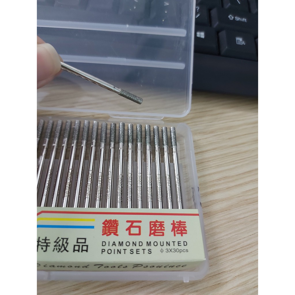 Bộ 30 cây giũa kim cương mini Diamond Tools loại 30A