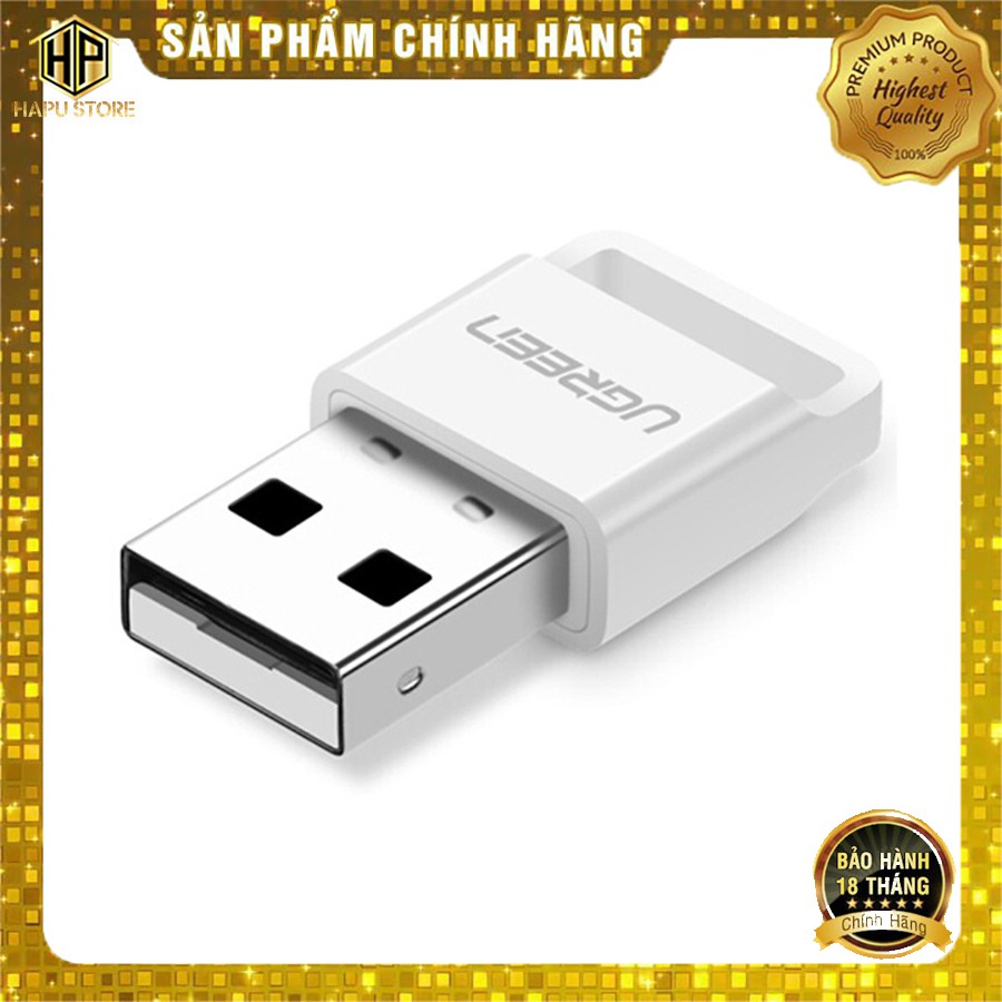 USB thu Bluetooth 4.0 Ugreen 30524 màu đen chính hãng - HapuStore