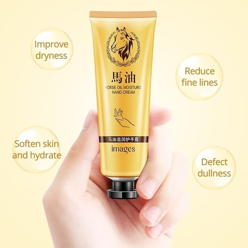 Kem Dưỡng Da Tay Chiết Xuất Dầu Ngựa Chống Lão Hóa Dưỡng Ẩm Làm Trắng Da 30g IMAGES