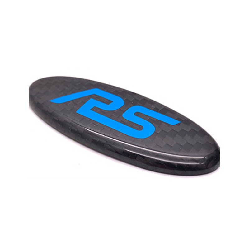 1 Miếng Dán Trang Trí Vô Lăng Xe Hơi FORD FOCUS MONDEO Bằng Sợi Carbon