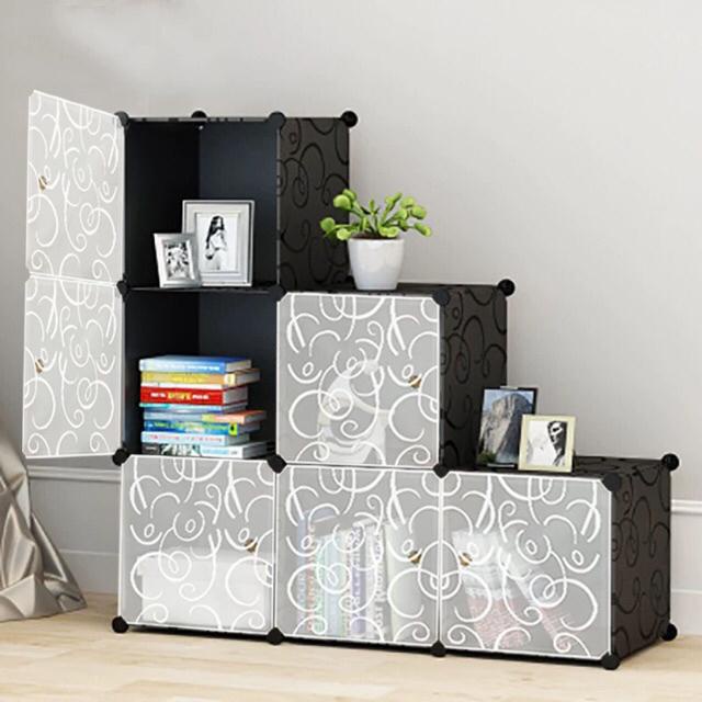 TỦ NHỰA LẮP GHÉP ĐỰNG ĐỒ 6 Ô SIZE LỚN HÌNH BẬC THANG ĐỰNG ĐỒ TIỆN LỢI